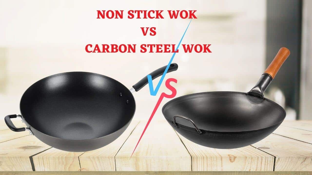 non-stick-wok-vs-carbon-steel-wok