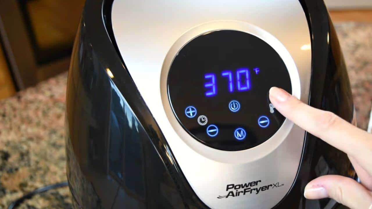 power air fryer xl reset button