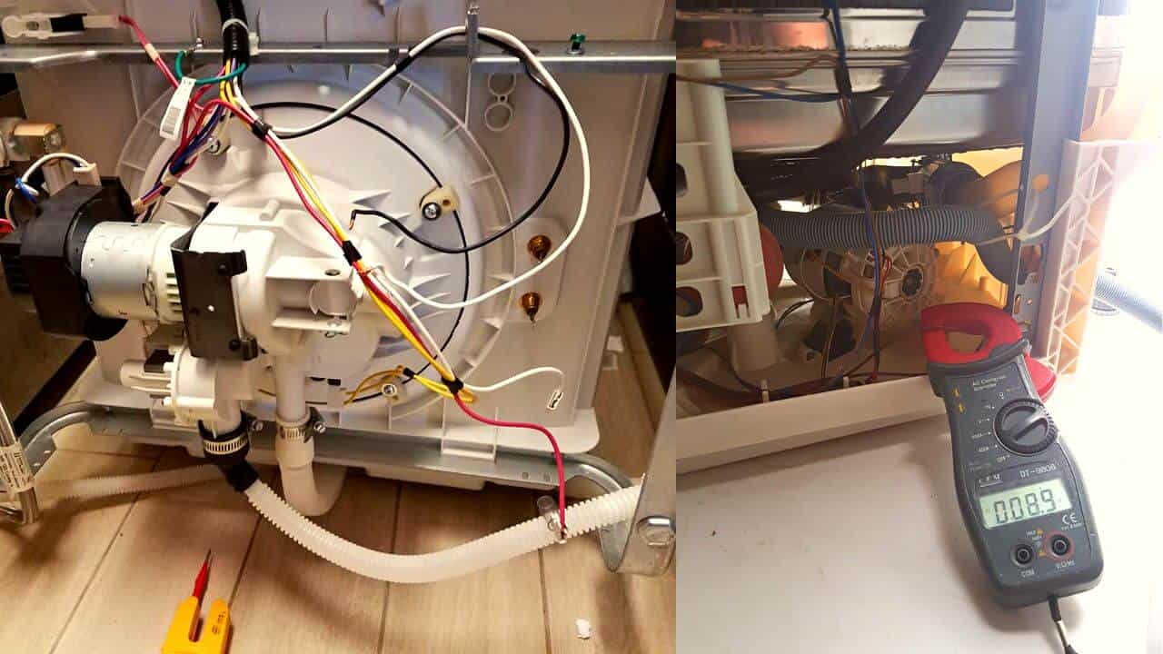 dishwasher heating element won't turn off