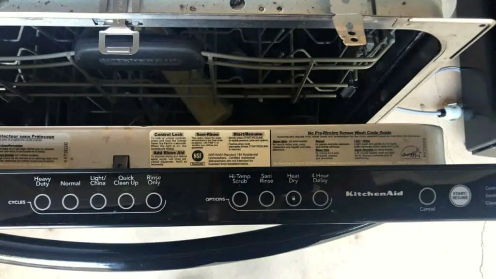 KitchenAid Dishwasher Cleaning Light Blinking 7 Times