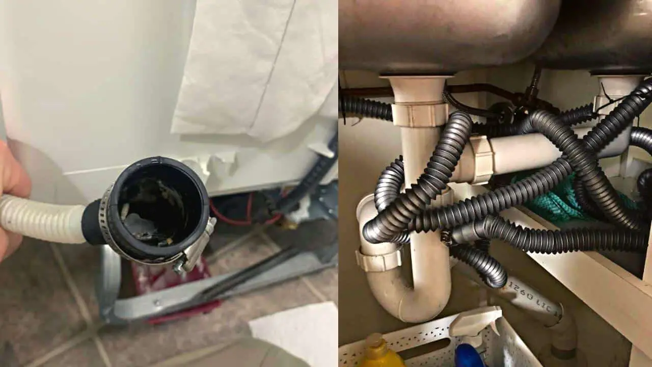 how to extend the dishwasher drain hose