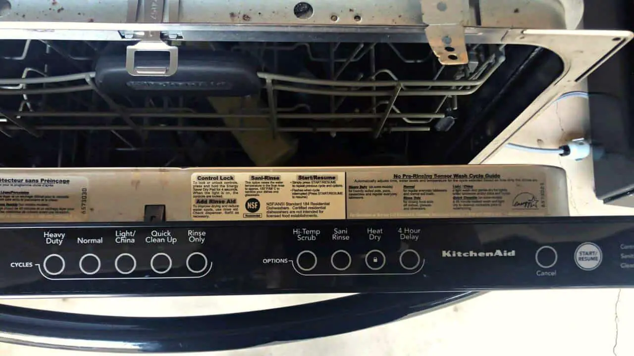 KitchenAid Dishwasher Clean Light Blinking 4 Times (Easy Steps)