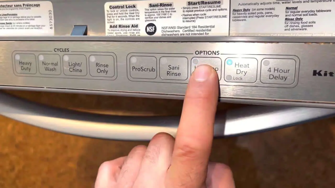 dishwasher clean light blinking 7 times