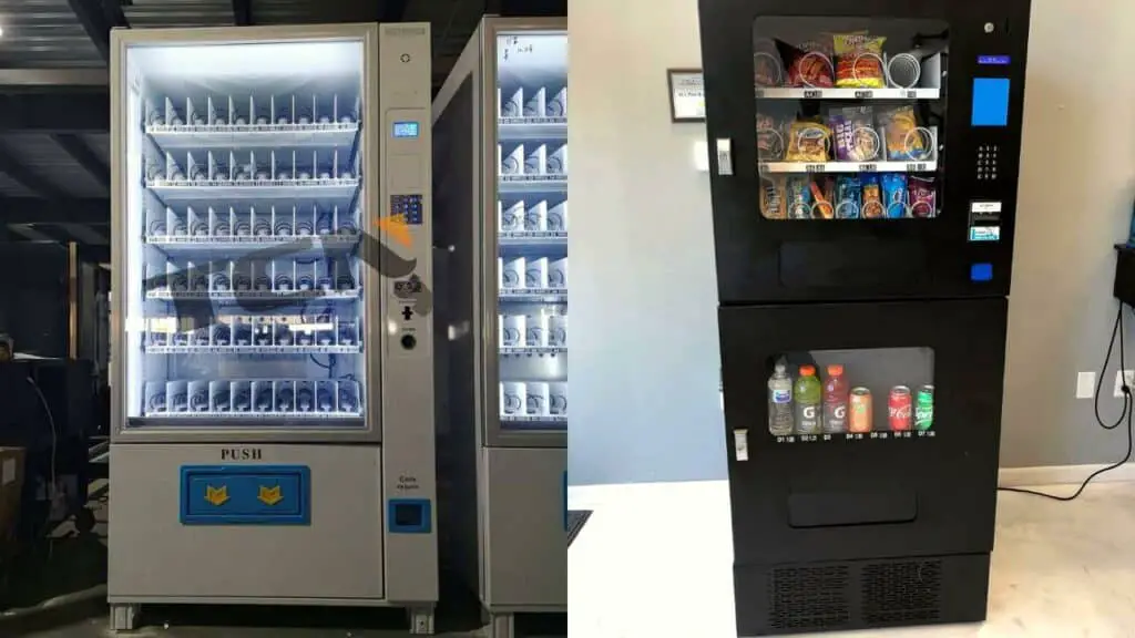 Type of vending machine size