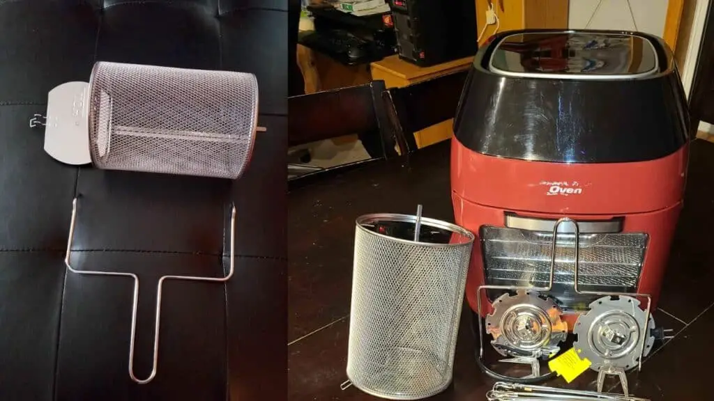 Why is the power air fryer oven basket not rotating